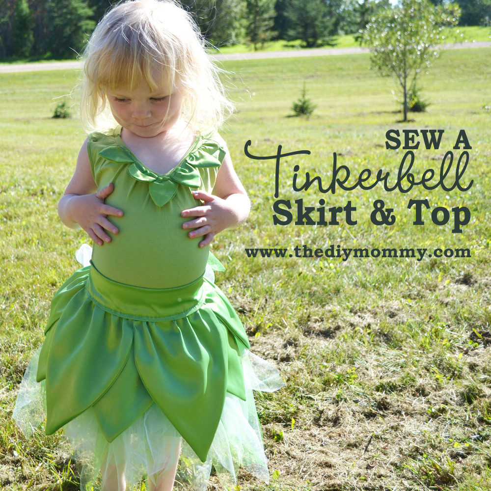 sewing tutorial tinker bell skirt and top