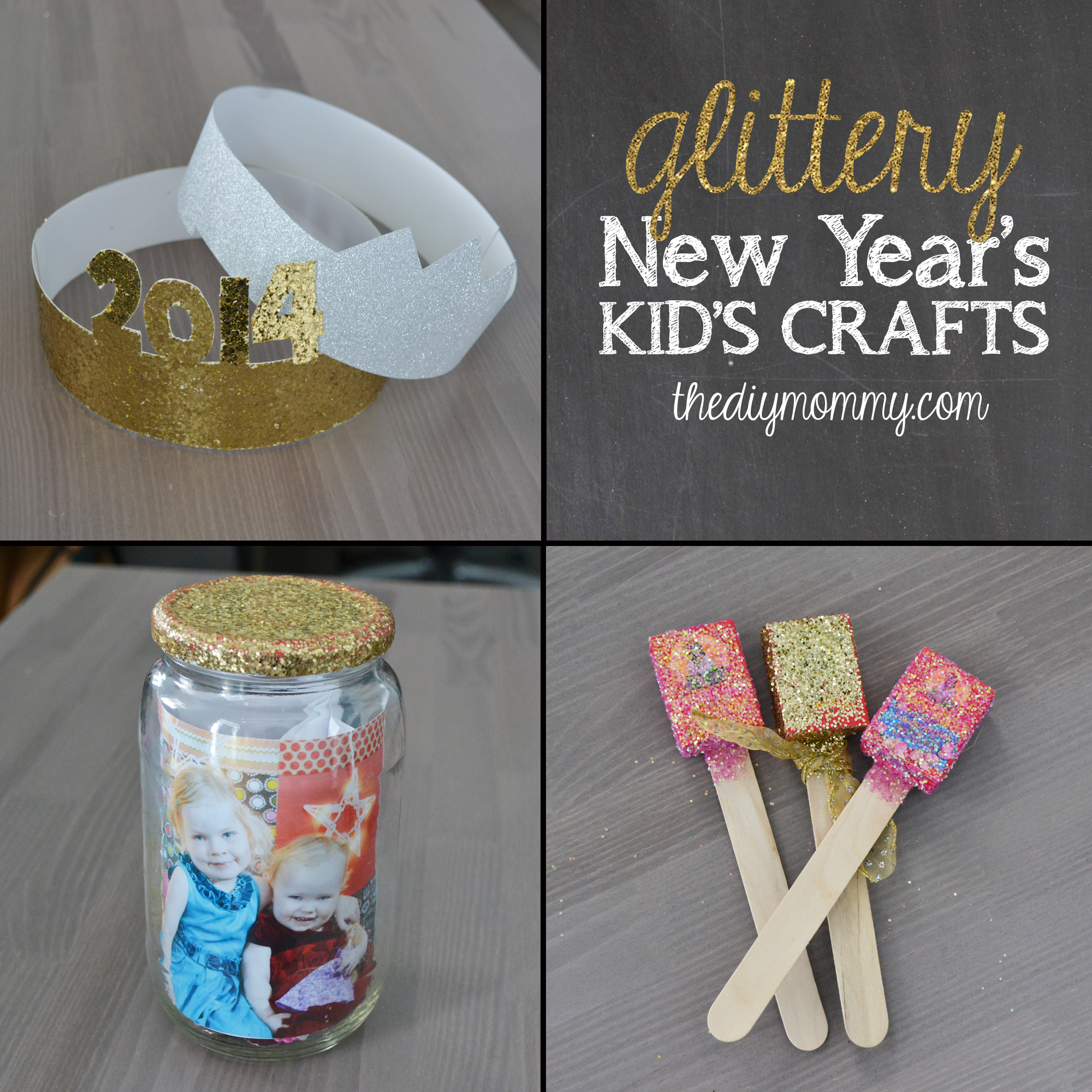 New Year\u002639;s Crafts for Kids  Party Hats, Time Capsule \u0026 Noise Makers  The DIY Mommy
