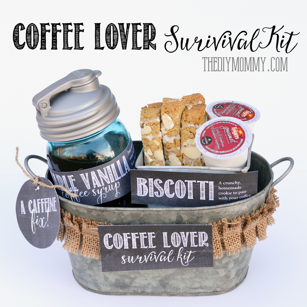 a gift in a tin: coffee lover survival kit