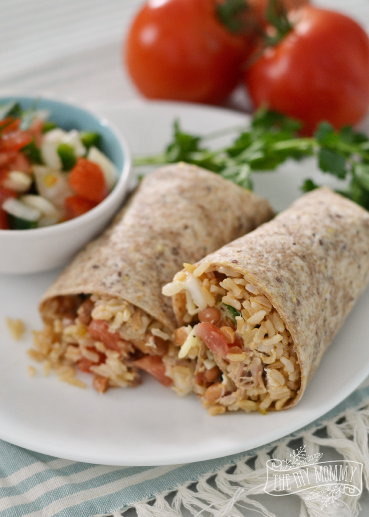Fast & Easy Whole Grain Chicken Burritos (Thanks to Minute Rice!) | The
