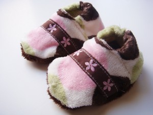 Sew Soft Baby Slippers by The DIY Mommy