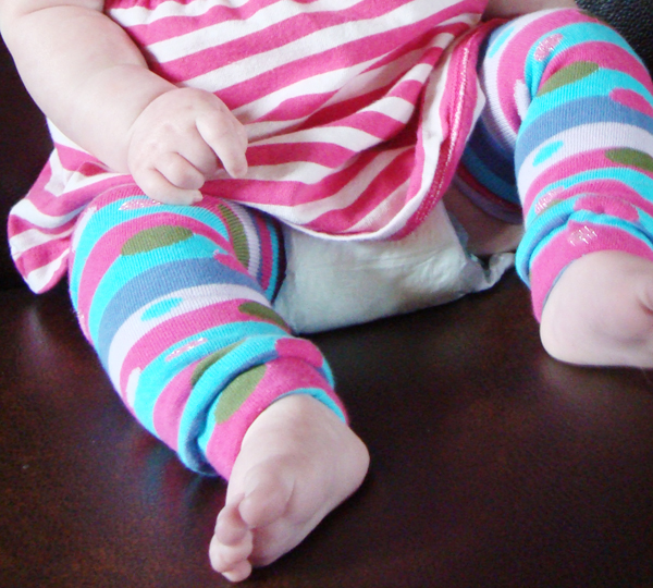 Make Baby Leg Warmers from Socks | The DIY Mommy