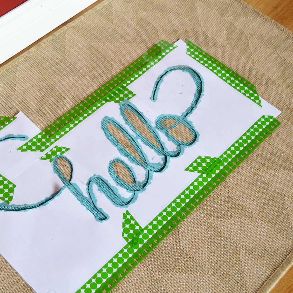 DIY Hello Mat From The DIY Mommy
