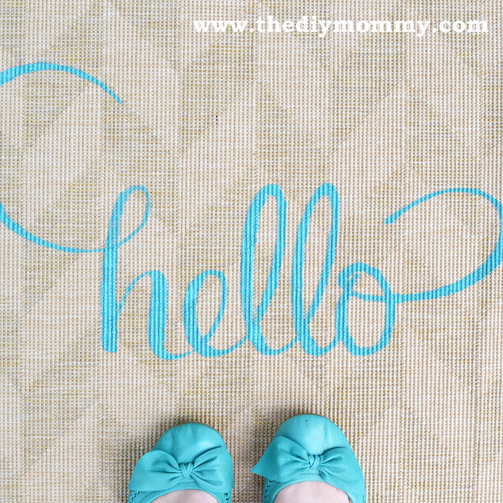 DIY Hello Mat from The DIY Mommy
