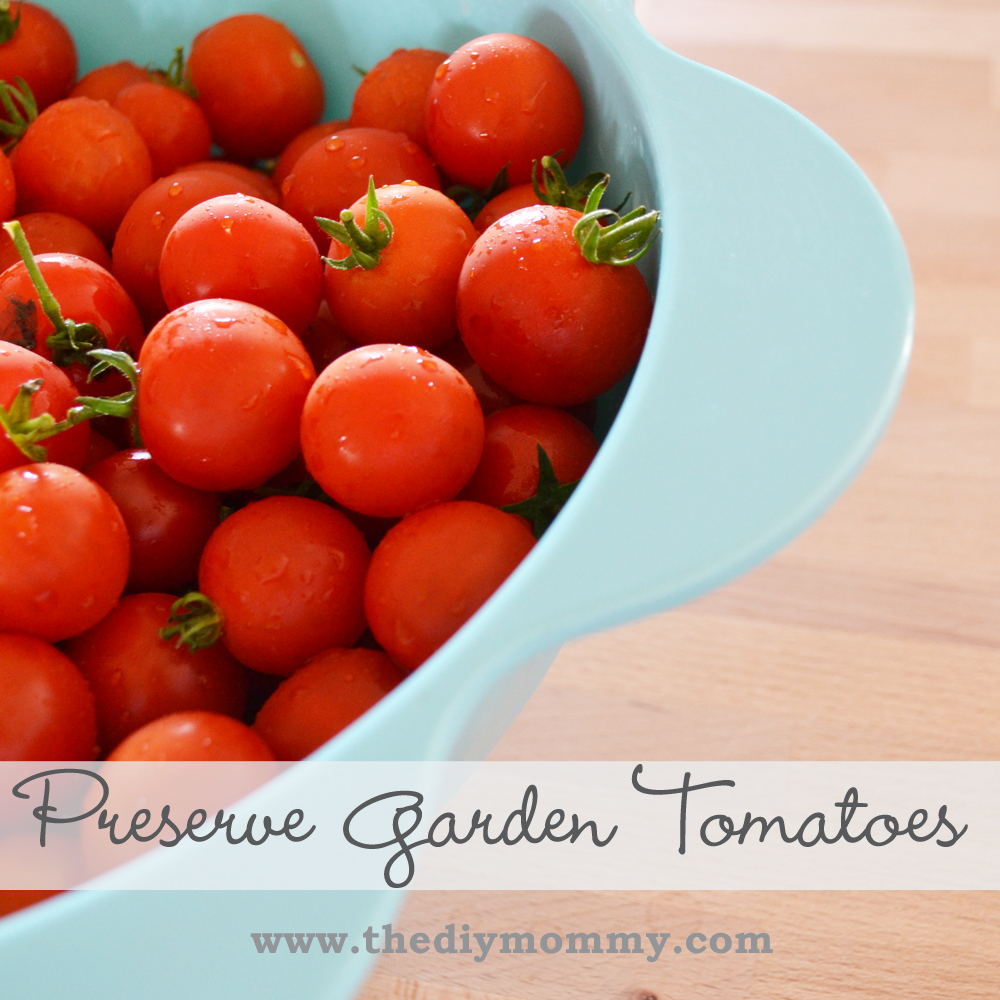 How to Preserve Garden Tomatoes by The DIY Mommy