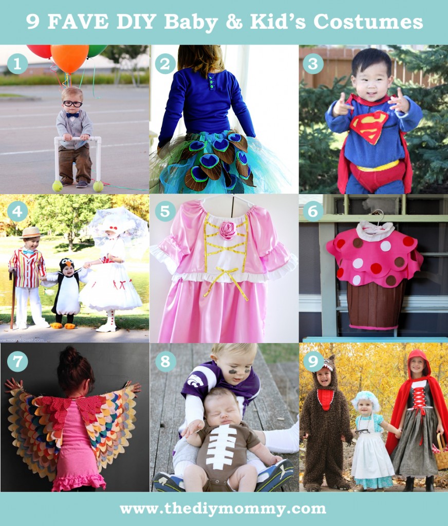 9 Favourite DIY Baby & Kid's Costumes from The DIY Mommy