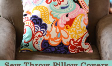 Sew Throw Pillow Covers the Easy Way by The DIY Mommy