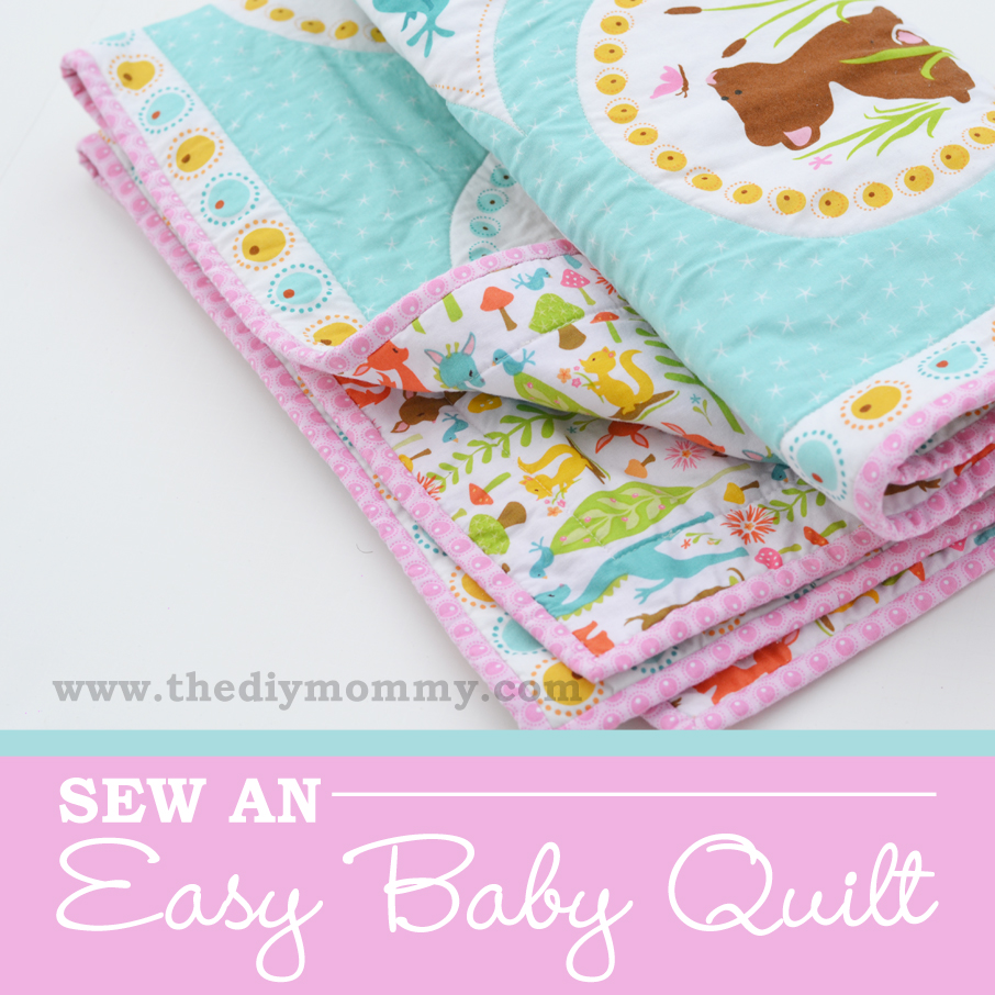 Sew an Easy Beginner's Baby Quilt by The DIY Mommy