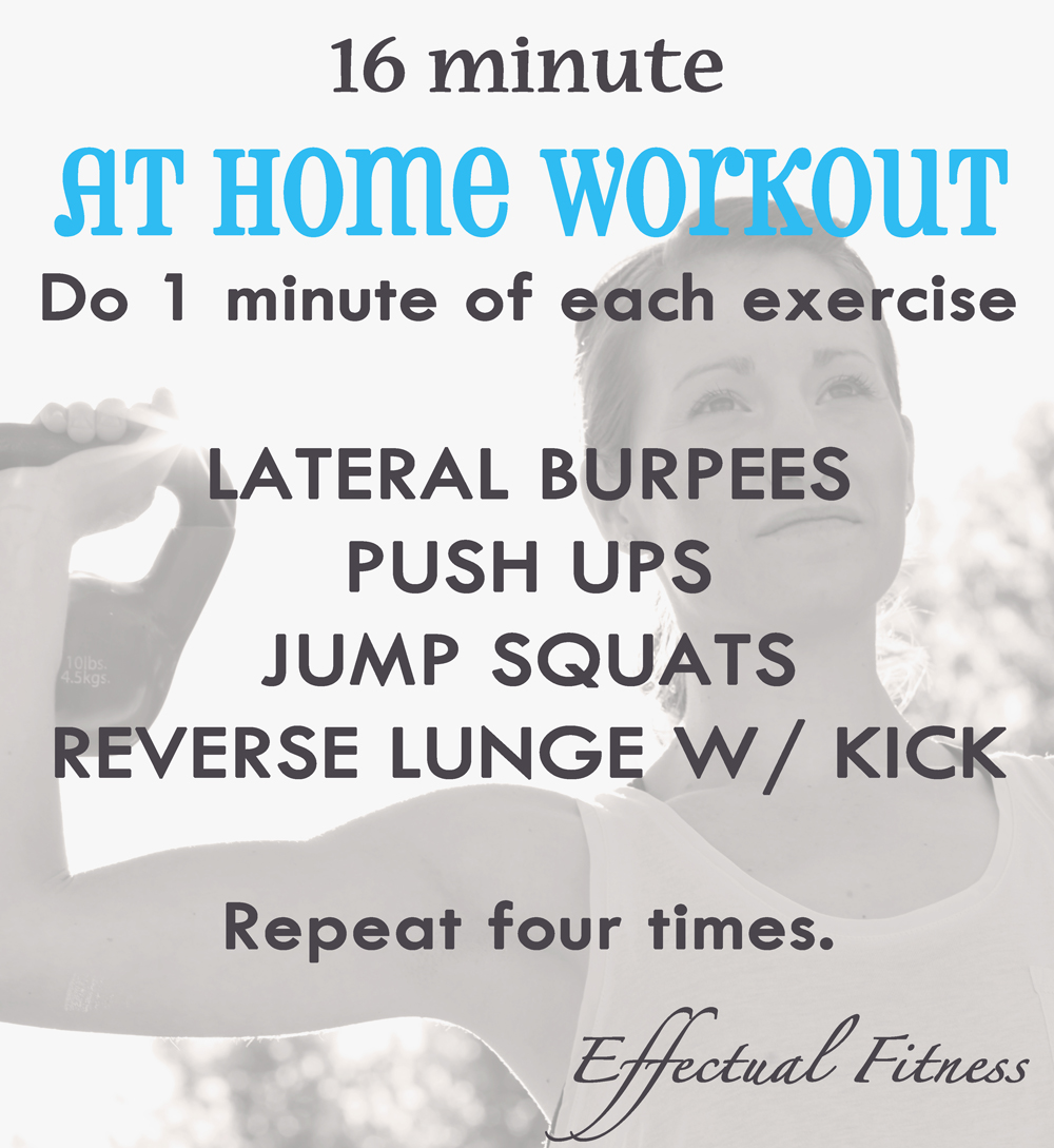 16 Minute At-Home Workout to get back into pre-pregnancy shape