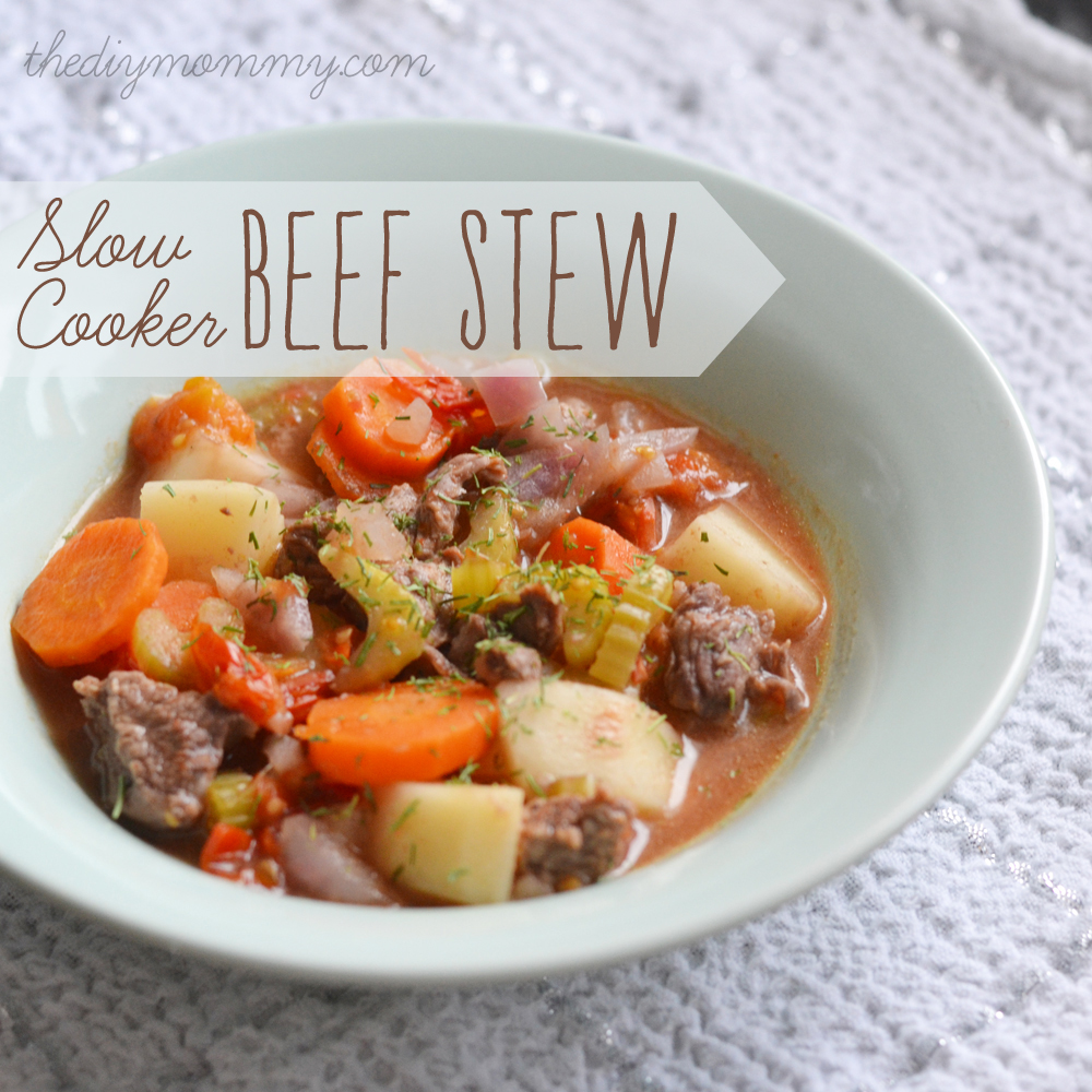 Make Slow Cooker Beef Stew by The DIY Mommy