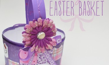 DIY Upcycled Easter Basket from an Ice Cream Pail by The DIY Mommy.