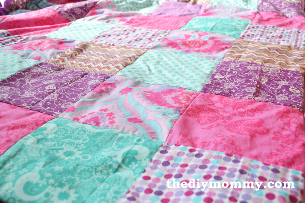 Sew A Patchwork Duvet Cover The Diy Mommy, Quilted Duvet Cover Pattern