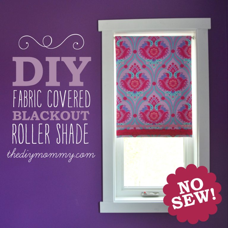 DIY Roller Shade | How To Make No-Sew Black out Blinds