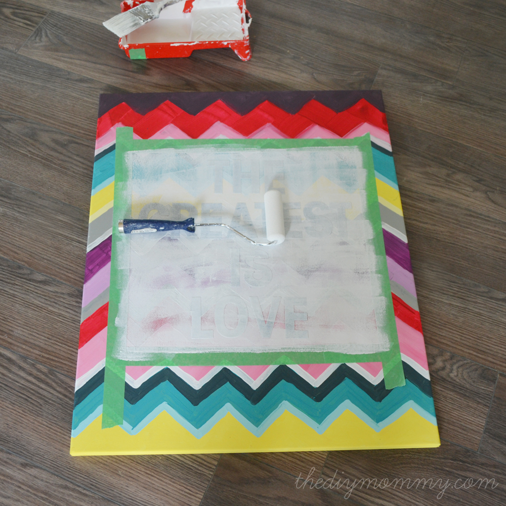 Chevron & Sticker Quote Art by The DIY Mommy