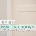 Painting Shaker Style Doors with a Streak-Free and Brush Stroke Free Finish - The DIY Mommy