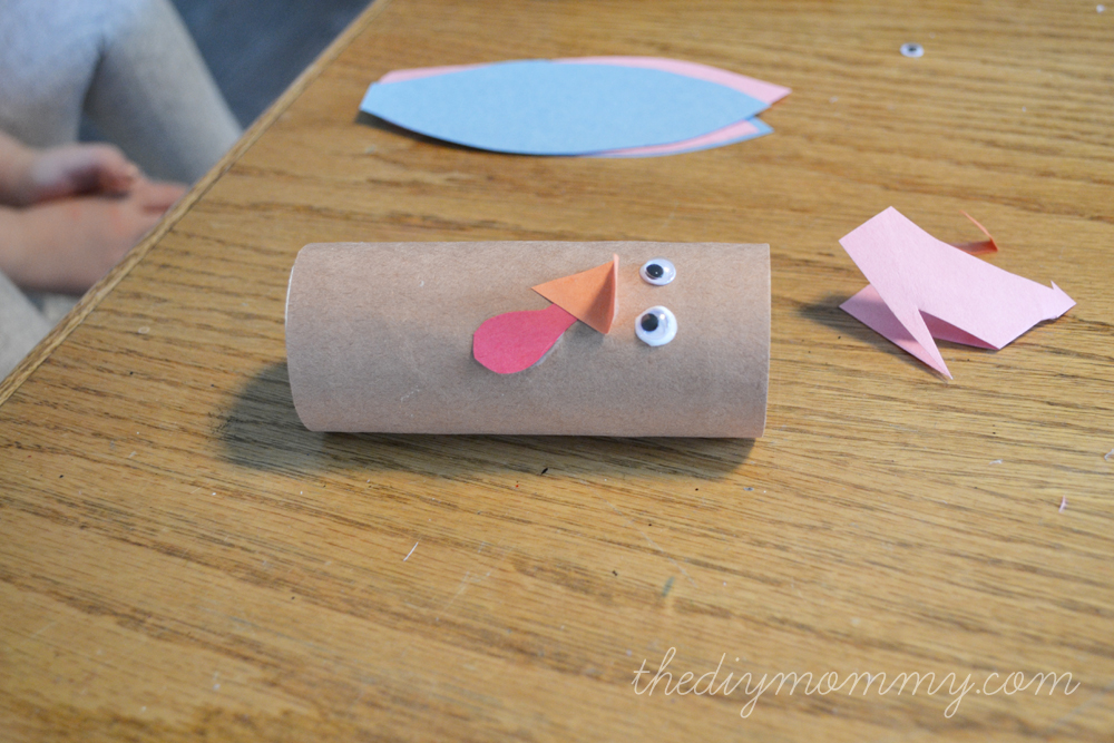 Toilet Paper Roll Turkey Placeholder - A Kid's Thanksgiving Craft - The DIY Mommy