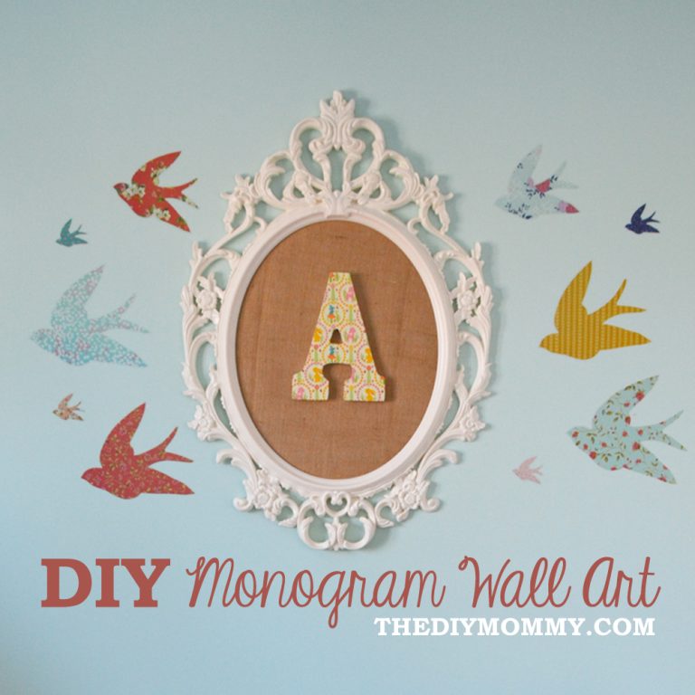 Make DIY Monogram Wall Art for a Nursery