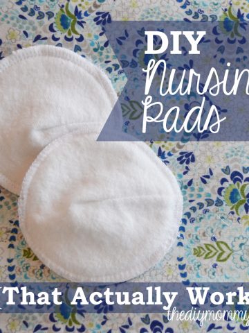 How to sew super absorbent DIY nursing pads that actually work! There's a special fabric inner layer.