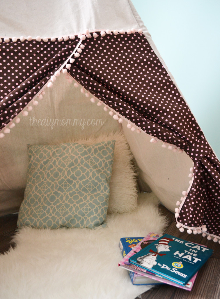 DIY Teepee Play Tent Tutorial by The DIY Mommy