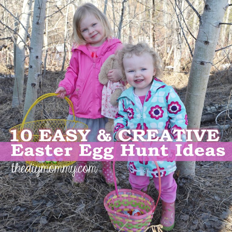 10 Easy & Creative Easter Egg Hunt Ideas #KinderMom