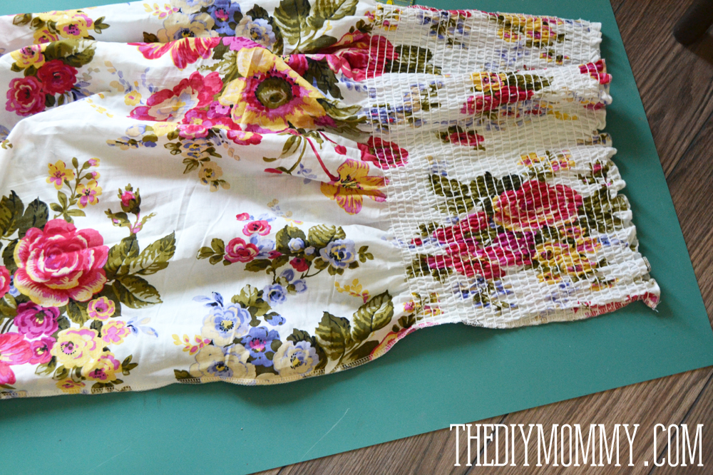 Sew an easy summer dress with pre-shirred fabric.