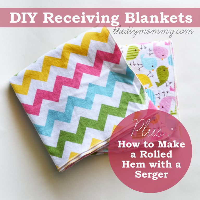 How to Finish Baby Receiving Blankets with a Serger