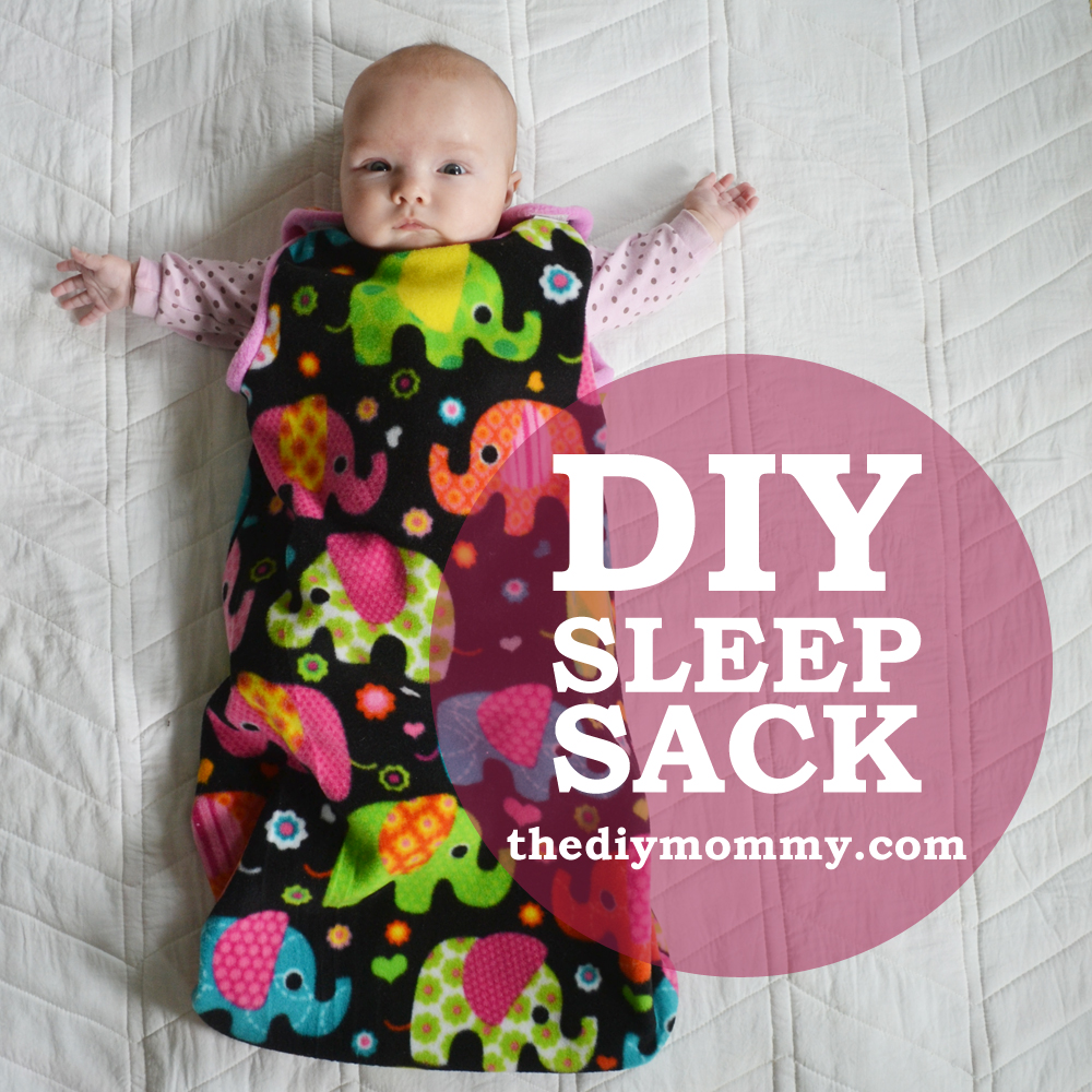 Simple and cute baby sleep sack tutorial with a free pattern.