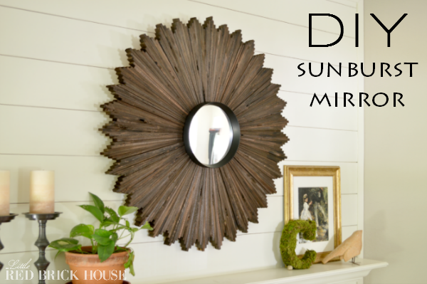 DIY sunburst mirror made out of wood shims!