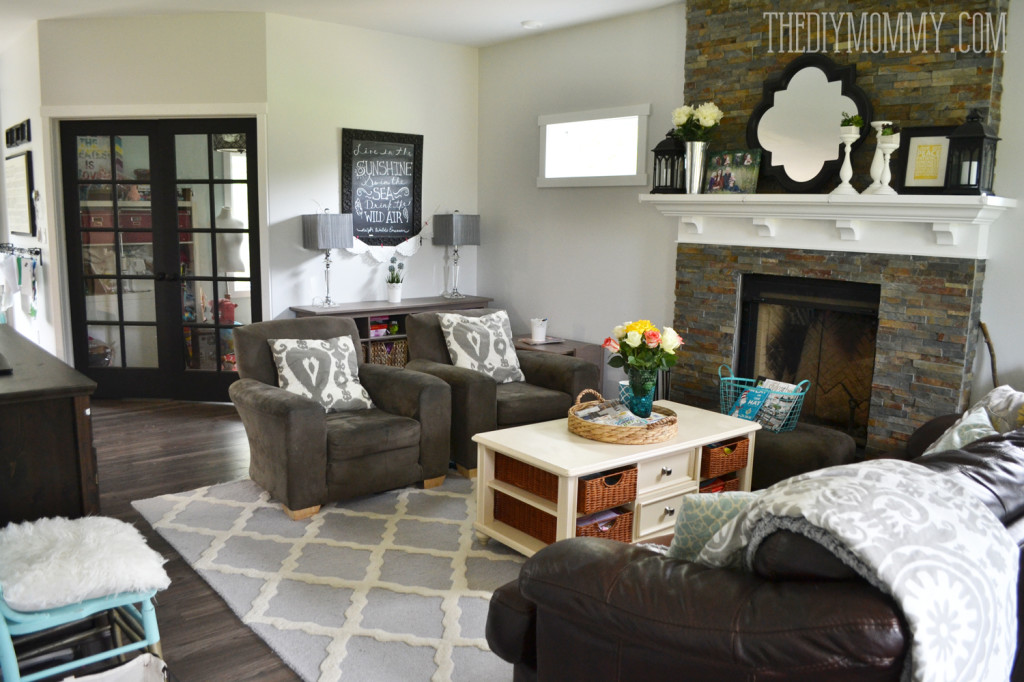 Rustic Glam Country Living Room