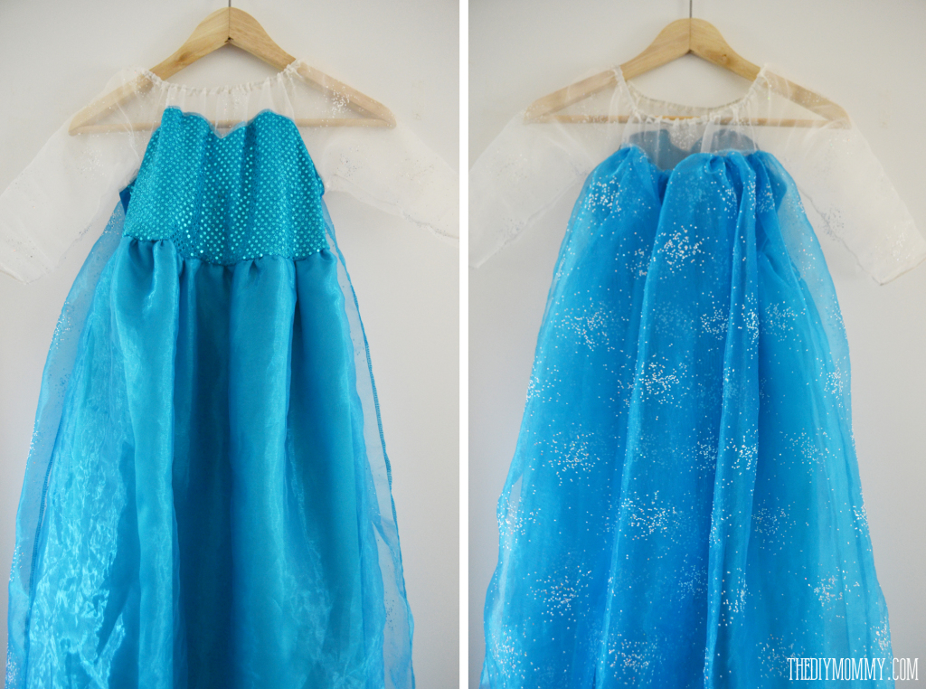 DIY Elsa Inspired Snow Princess Dress - Free Pattern & Tutorial