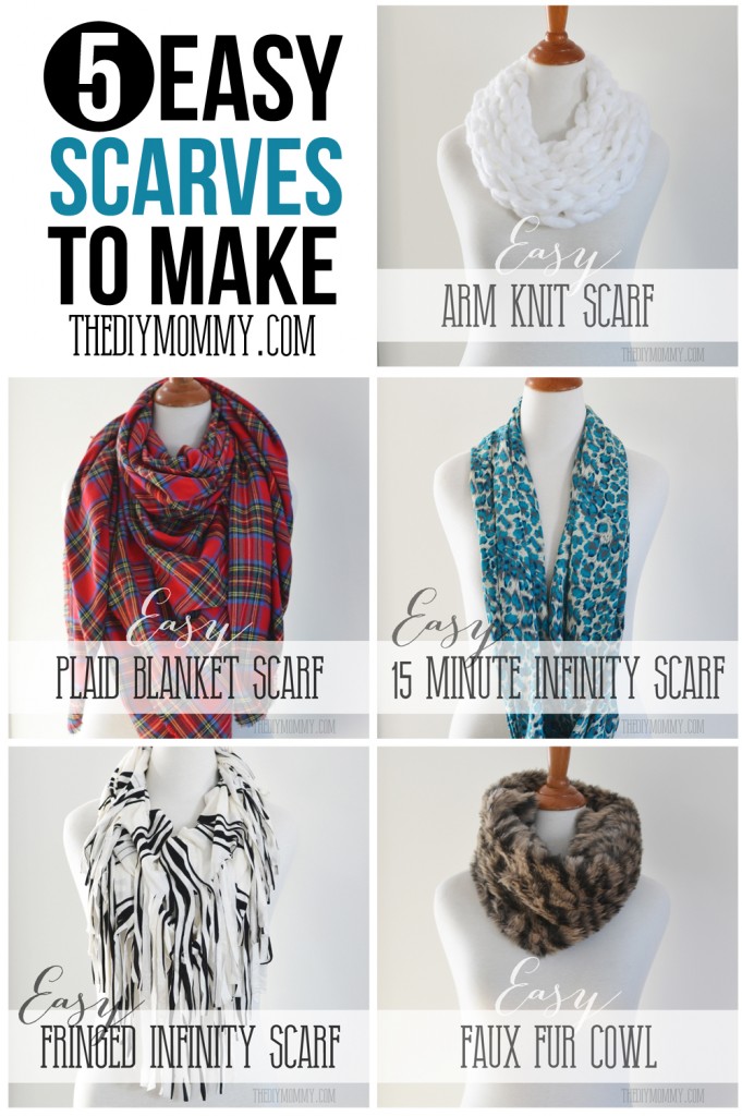 5 Easy DIY Scarves to Make - Tutorials & Materials Suggestions