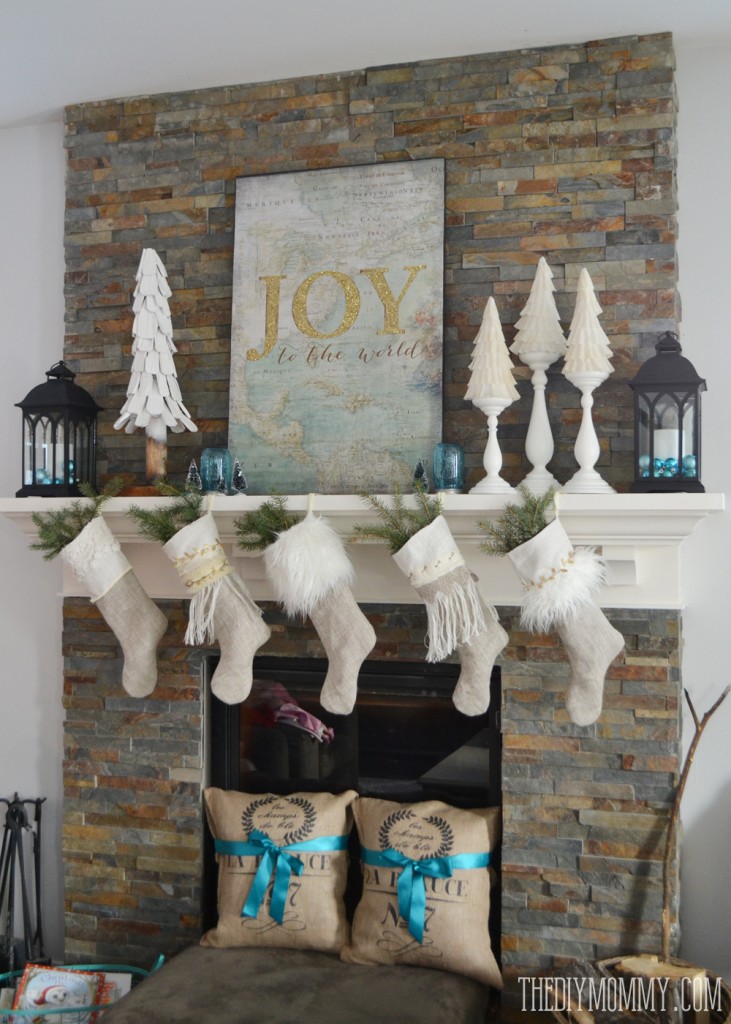 A Teal and Green Vintage Inspired Christmas Home Tour