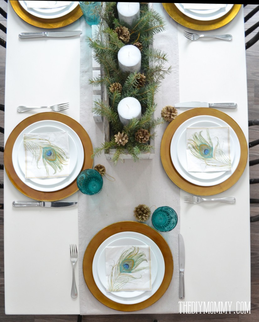 A Teal and Green Vintage Inspired Christmas Home Tour