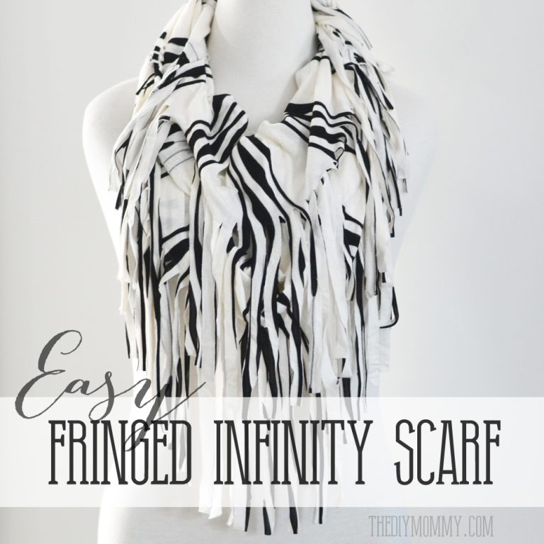 Make an Easy Fringed Infinity Scarf