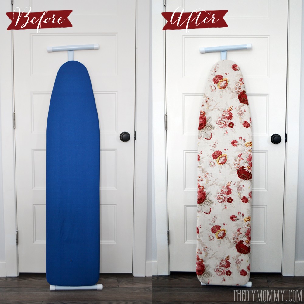 How to make an easy DIY floral ironing board tutorial
