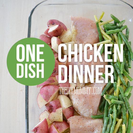 Make a healthy & fast chicken dinner in one casserole dish. So simple & tasty!