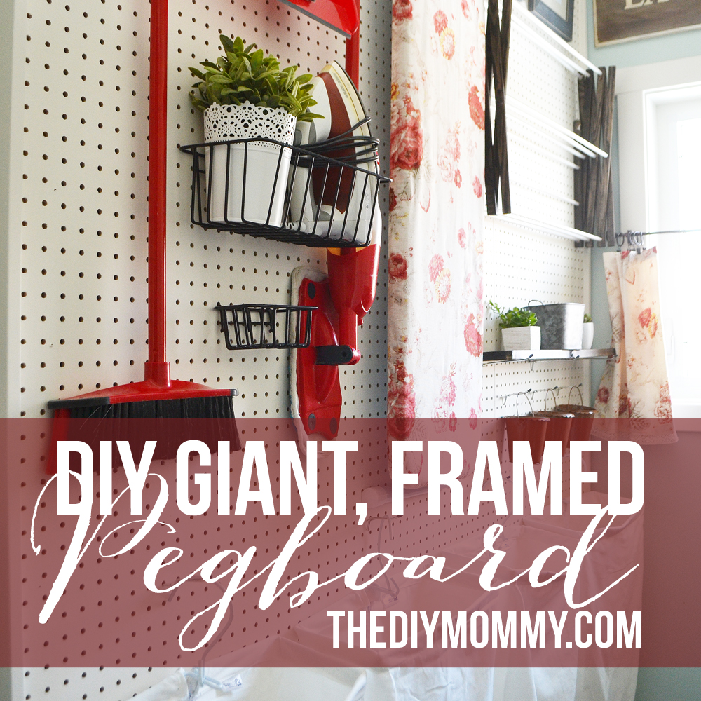 How to build a giant DIY framed & wall-mounted pegboard