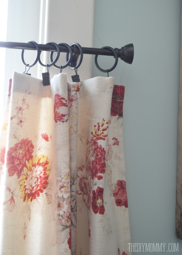 Sew Easy Cafe Curtains The Diy Mommy, How To Sew Cafe Curtains With Rings