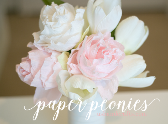 Paper peonies tutorial