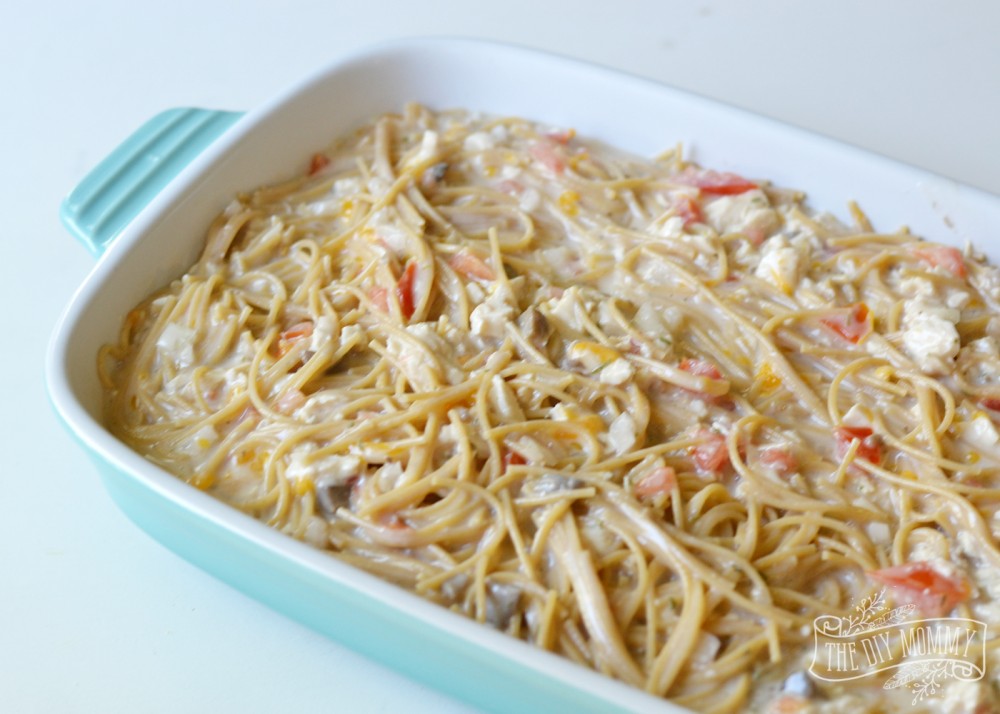 Whole Grain Spaghetti Chicken Casserole Recipe #sharethetable