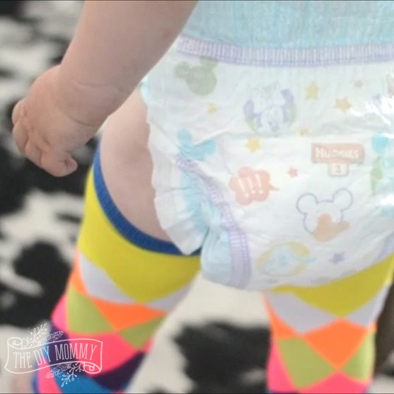 How to make baby leg warmers from knee high socks - a video tutorial.