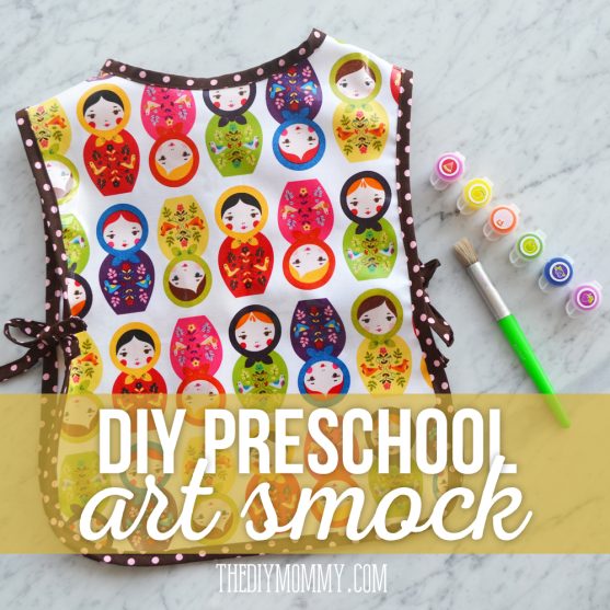 How to sew a preschool art smock: free pattern and tutorial!