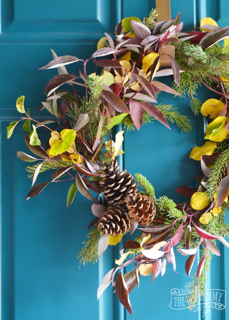 DIY Foraged Fall Wreath + 13 More Wreath Ideas