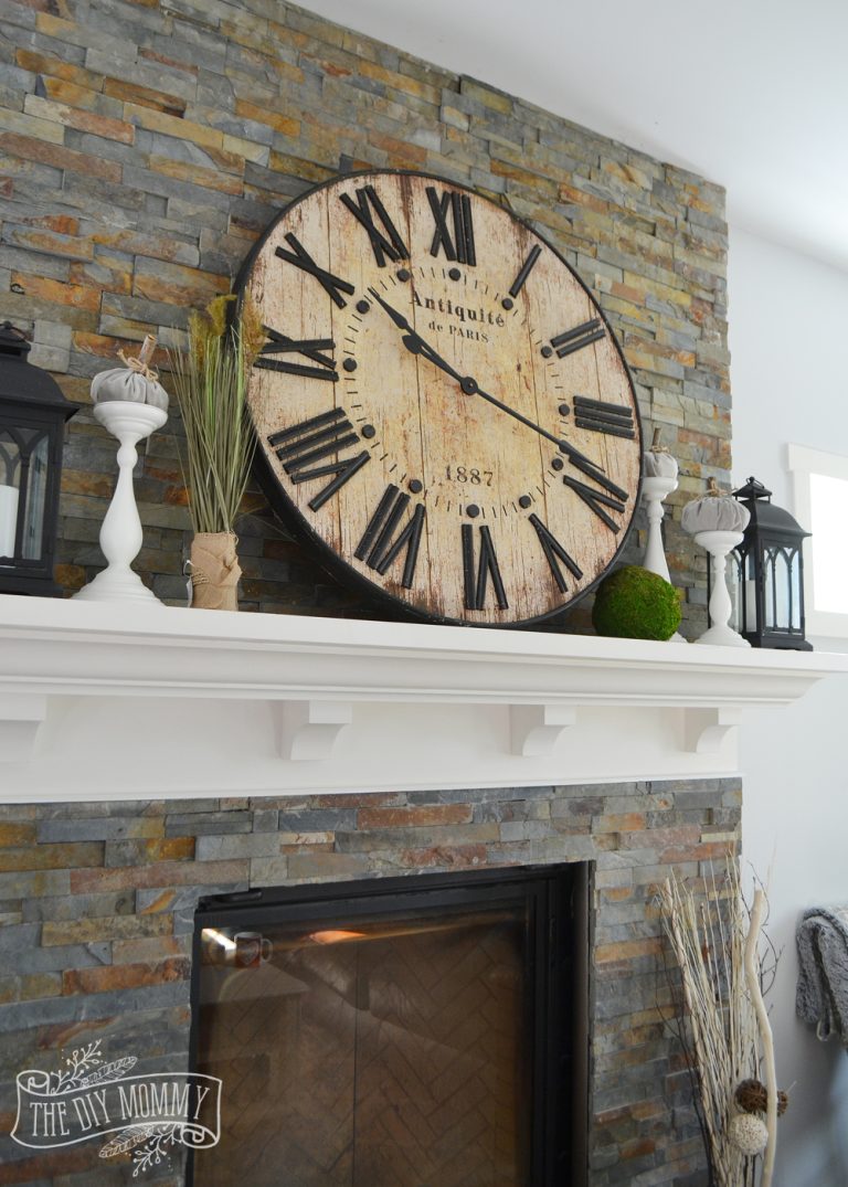 Our Vintage Industrial Fall Mantel
