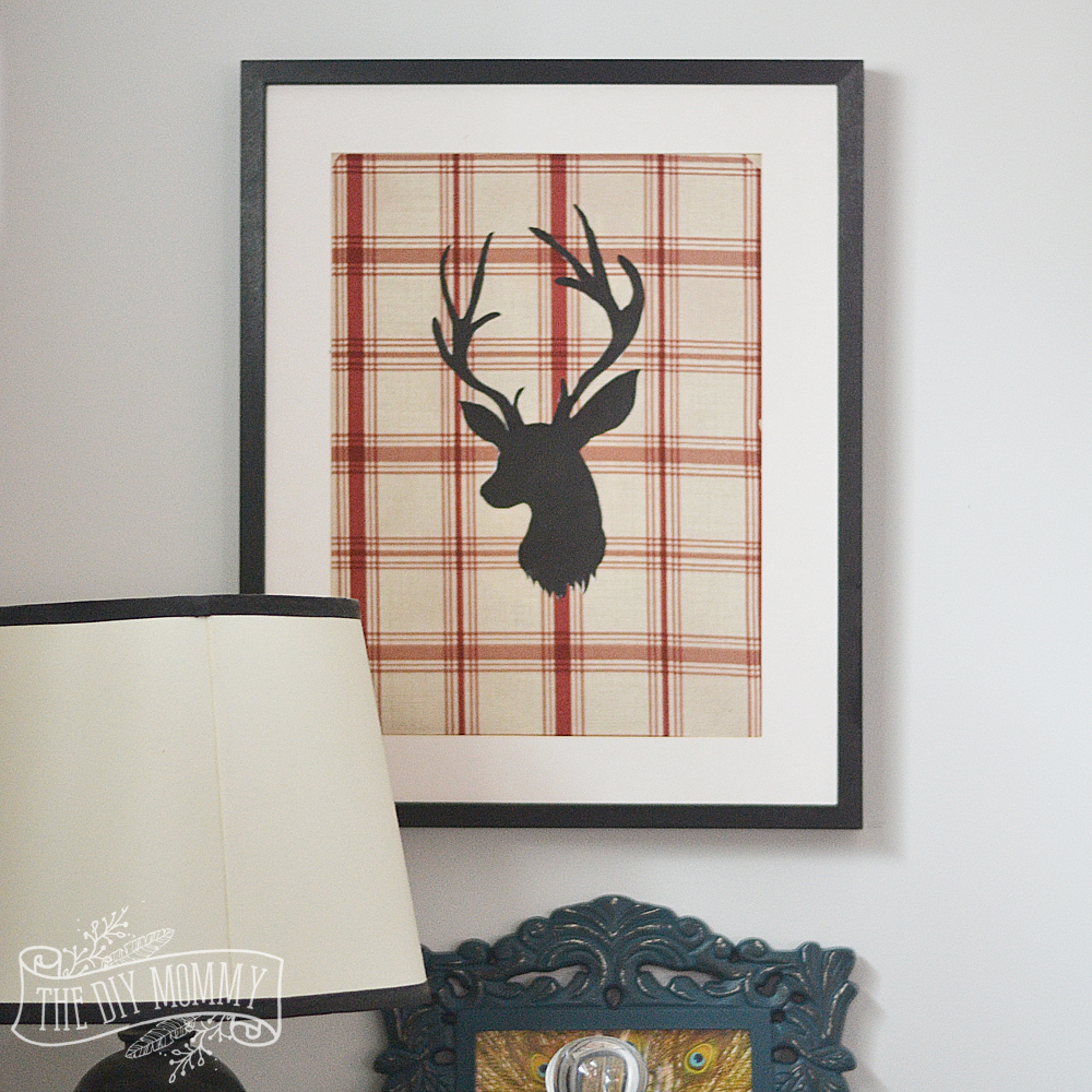 Easy DIY deer art (video tutorial) - no fancy materials or machines required to make this one!