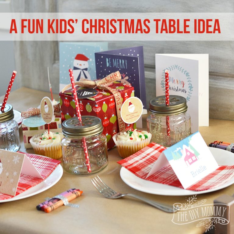 A Fun Kids Christmas Table Setting Idea