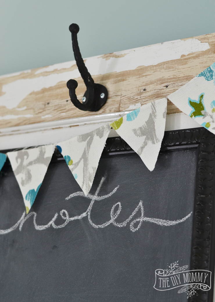 A shabby chic message centre from a chippy old door - read the instructions here on thediymommy.wpsc.dev.