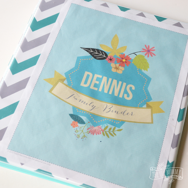 Make a Household Organization Binder (With Free Floral Family Binder Printables!)
