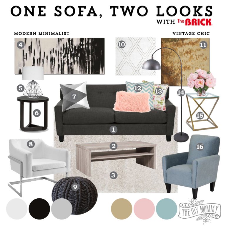 How to Style One Sofa Two Different Ways