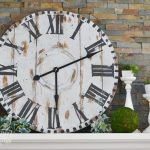 How to make a large DIY reclaimed wood clock from an electrical reel